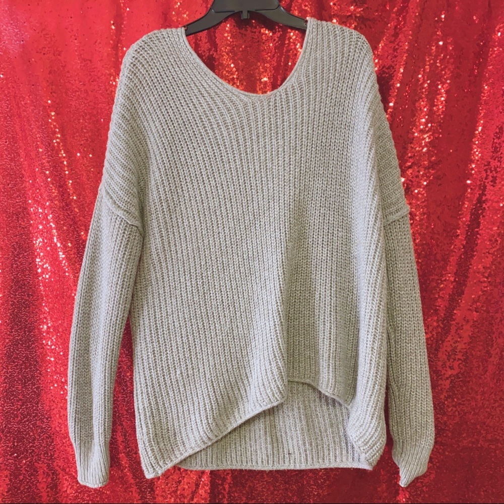 Gray sweater